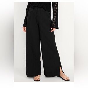 Old Navy High-Waisted Crinkle Gauze Super Wide-Leg Pants